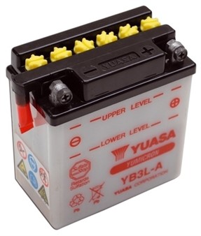 Batterie Yuasa 12V YB3L-B 3ah sans entretien