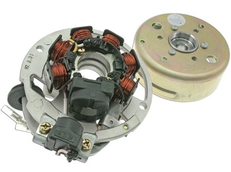 Allumage (rotor+stator) complet type origine, Minarelli horizontal 50cc jusquà 2003