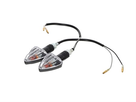 Blinkerpaar transparent / carbon halogen, universal