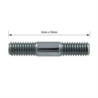 Stehbolzen Ein/Auslass M6x33mm