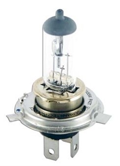 Ampoule sur socle halogène H4 12V/55W Blanche