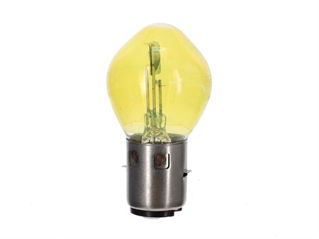Ampoule jaune 6V 35/35W, socle BA20D