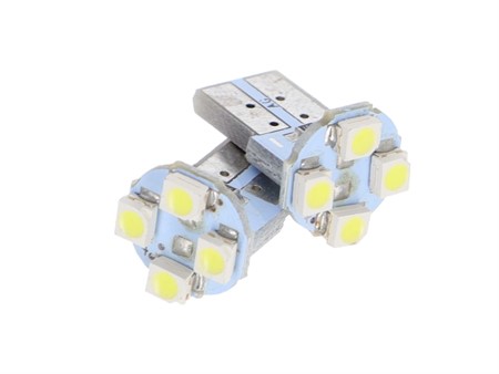 Ampoules (2pcs) LED's 4en1 blanche T10 W2.1X9.5D Ampoules (2pcs) LED's 4en1 blanche T10 W2.1X9.5D