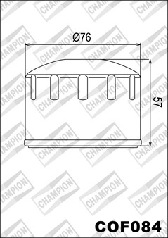 Oelfilter Champion COF084 / C316 (wie HF184)
