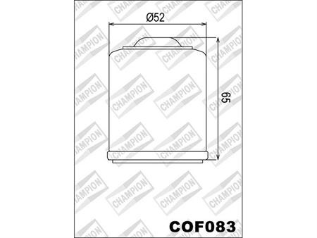 Ölfilter Champion COF083 / C320 (wie HF183)