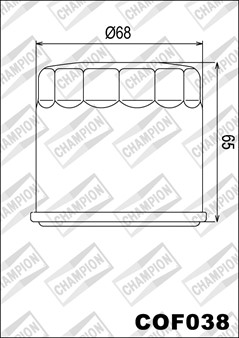Filtre à huile NYPSON COF038 / K301 (comme HF138)