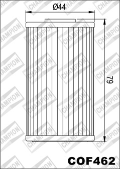 Oelfilter Champion COF462 (wie HF562)