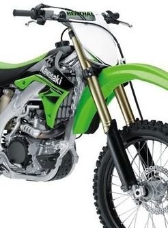 Ecope de radiateur vert/noir Kawasaki KX450F 06-08 Ecope de radiateur vert/noir Kawasaki KX450F 06-08