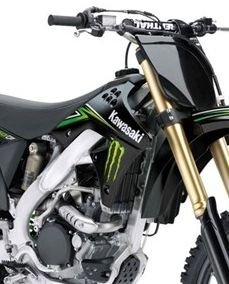 Écopes de radiateur noir KX 450F Jg. 06-08 Écopes de radiateur noir KX 450F Jg. 06-08