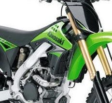 Ecope de radiateur vert/noir KX250F 2009-2012 Ecope de radiateur vert/noir KX250F 2009-2012