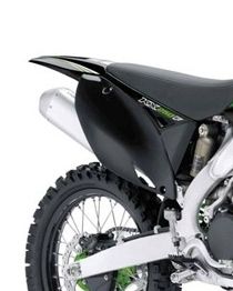 Prs caches latéraux arrière noir Kawasaki KX250F 06-08 Prs caches latéraux arrière noir Kawasaki KX250F 06-08