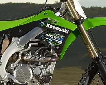 Kühlerverkleidung grün/schwarz Kawasaki KX450F 2012