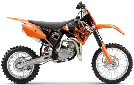 Kit de garenages orange KTM 85 SX 06-10