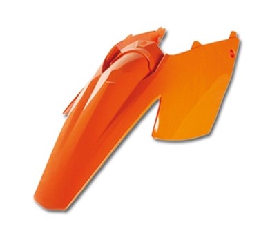 Schutzblech hinten orange KTM SX 2/4T 2007-2010/EXC 08-10