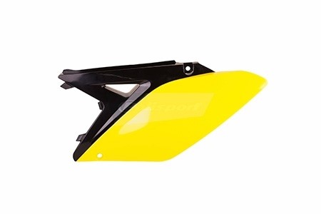 Prs caches latéraux arrière noir-jaune Suzuki RMZ 250 2010-2018