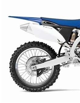 Caches latéraux arrières noir-blanc Yamaha YZ450F 2010-2012