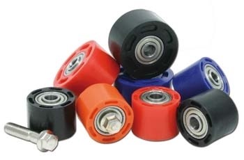 Kettenführungsrolle 32mm mit Lager schwarz Kettenführungsrolle 32mm mit Lager schwarz