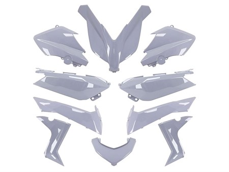 Kit carrosserie gris nardo (10pcs), scooter Yamaha 125-250-400cc (2014-2017) Kit carrosserie gris nardo (10pcs), scooter Yamaha 125-250-400cc (2014-2017)