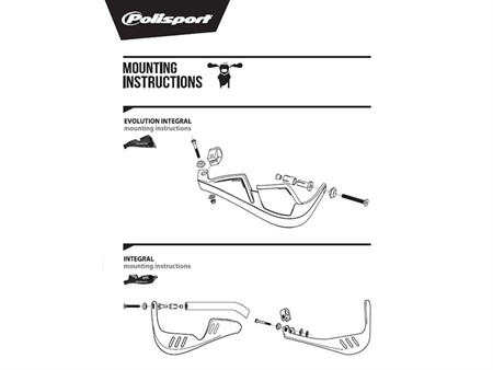 Protège-mains Evo Integral , kit fixation inclus, NOIR