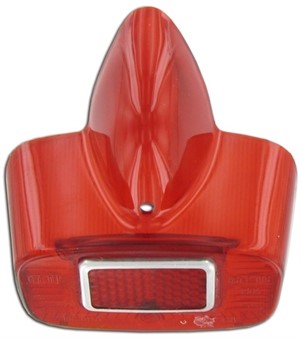 Vitre de phare arrière rouge standard, scooter Vespa 125/150 VBA1