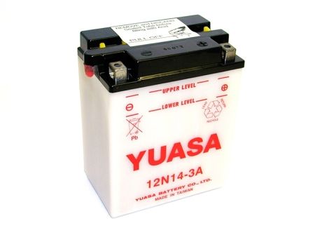 Batterie 12N14-3A, Yuasa, (leer) Batterie 12N14-3A, Yuasa, (leer)