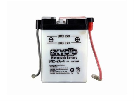 Batterie Kyoto 6V 6N2-2A-4, Kyoto (acide inclus)