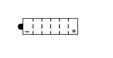 Batterie YB12AL-A2 Yuasa (leer)