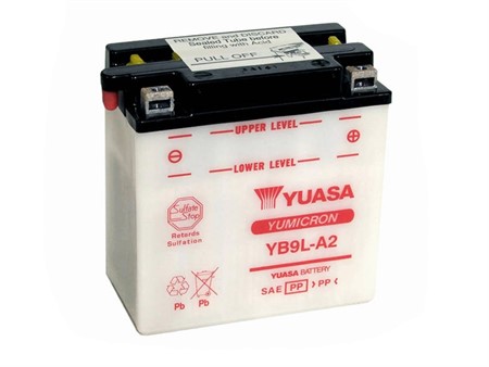Batterie YB9L-A2 Yuasa sans acide