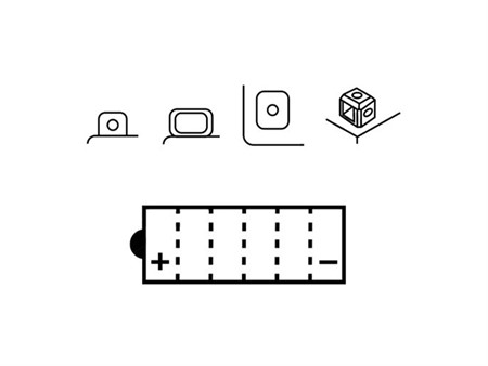 Batterie YB14-A2 Yuasa (vide) L:134/P:89/É:166mm