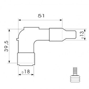 Kerzenstecker NGK LB10F