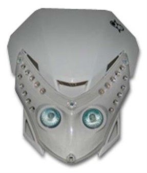 Frontmaske weiss halogen mit LED Frontmaske weiss halogen mit LED