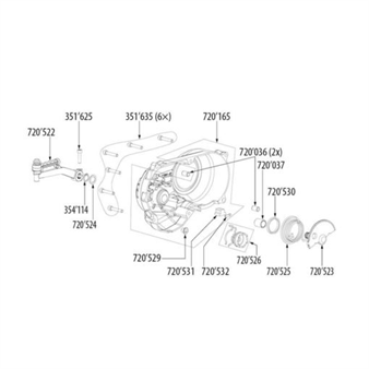 Palier douille autolubrifiant pour rochet de kick, vélomoteurs Bye Bike