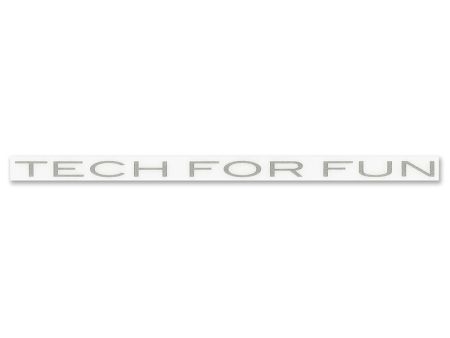 Autocollant "tech for fun", vélomoteurs Bye Bike Autocollant "tech for fun", vélomoteurs Bye Bike