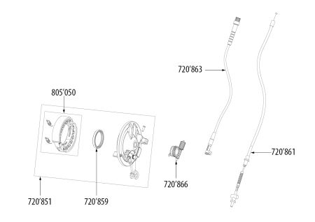 Simmerring Bremsteller vorne (47x57x5mm) Bye Bike