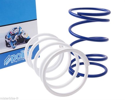 Set de ressorts de poussée Polini Evo, +7% et +15%, scooter Minarelli / Peugeot horizontal / Piaggio