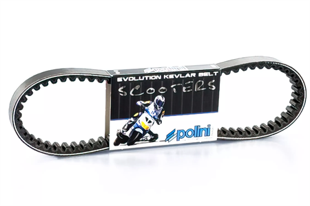Courroie Polini Evolution Kevlar, Piaggio court (Zip 2 catalysé / Zip Sp2 / Vespa ET2 2000) Courroie Polini Evolution Kevlar, Piaggio court (Zip 2 catalysé / Zip Sp2 / Vespa ET2 2000)