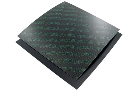 Carbonplatten, Polini, 110x110mm, Stärke 0,35mm Grün