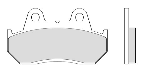 Mâchoires de frein Galfer organique 90.1 x 50 x 10 mm
