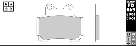 Bremsbelag Galfer Standard (Paar) Bremsbelag Galfer Standard (Paar)