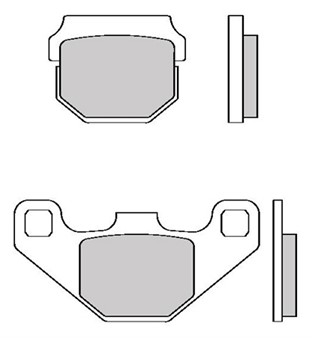 Bremsbeläge Galfer Semi-Metall 47.4 x 37.0 x 6.4 mm/85.0 x 42.1 x 7.8 mm