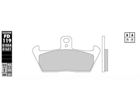 Bremsbelag Galfer Standard (Paar)