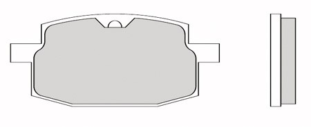 Bremsbeläge vorne Galfer organisch 61 x 27.3 x 7.3 mm