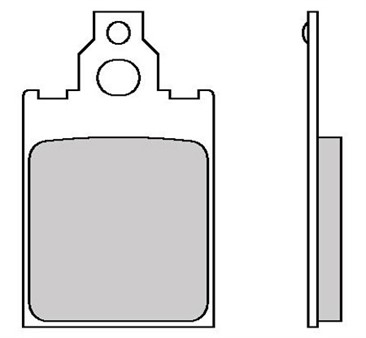 Bremsbeläge vorne/hinten Galfer organisch 31.8 x 51.2 x 5.5 mm