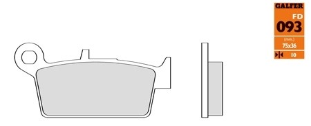 plaquette spécifique pour offroad GasGas/Honda/Hm/Kawasaki/Suzuki