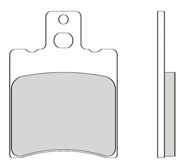 Bremsbeläge vorne Galfer Semimetall 39.8 x 54 x 6.4 mm