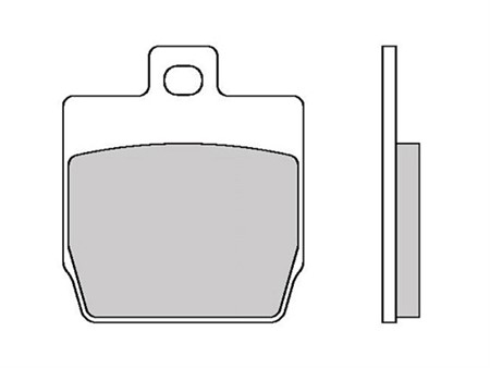 Plaquettes de frein Galfer Scooter Semi Metal 45.6 x 52.5 x 7.0 mm