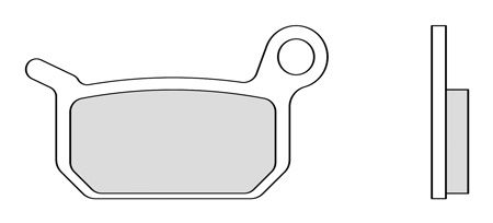 Plaquettes de frein ktm SX 50 avant et arrières 43.3 x 25.9 x 5 mm Plaquettes de frein ktm SX 50 avant et arrières 43.3 x 25.9 x 5 mm