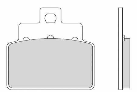 Bremsbeläge vorne Galfer organisch 54.0 x 50.7 x 7.0 mm, APRILIA SR 125cc / Scarabeo 100cc 4T