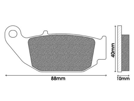 Bremsbeläge hinten Galfer organisch, Honda Z Monkey 125,