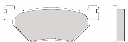 Plaquettes de frein arrière Galfer 100 x 38.4 x 12 mm Plaquettes de frein arrière Galfer 100 x 38.4 x 12 mm